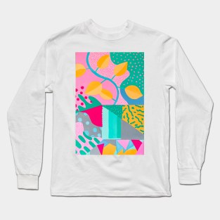 Plant Gouache Painting Long Sleeve T-Shirt